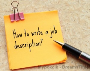 How to write a job description