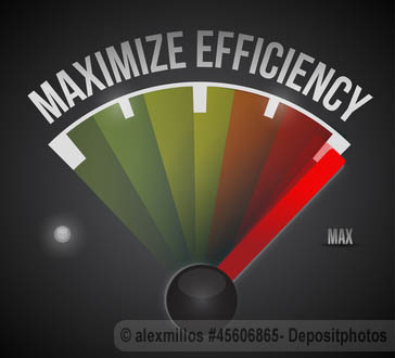 Maximize efficiency meter