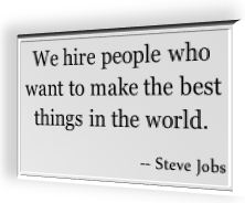 Steve Jobs' famous quotation