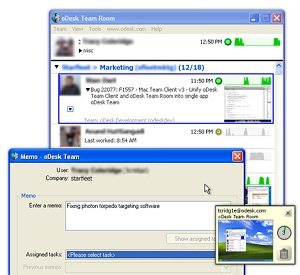 Odesk Team Room Application