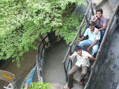 Hanging out at Guruge National Park with friends