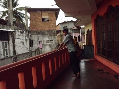 View outside Rilwan's home