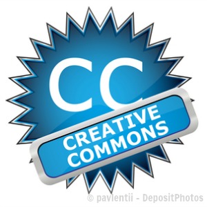 Creative Commons Blue Icon