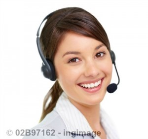 virtual assistant with a headset