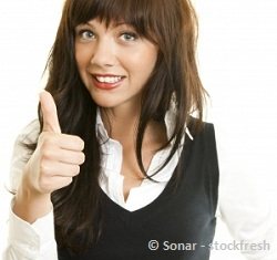 thumbs up virtual assistant